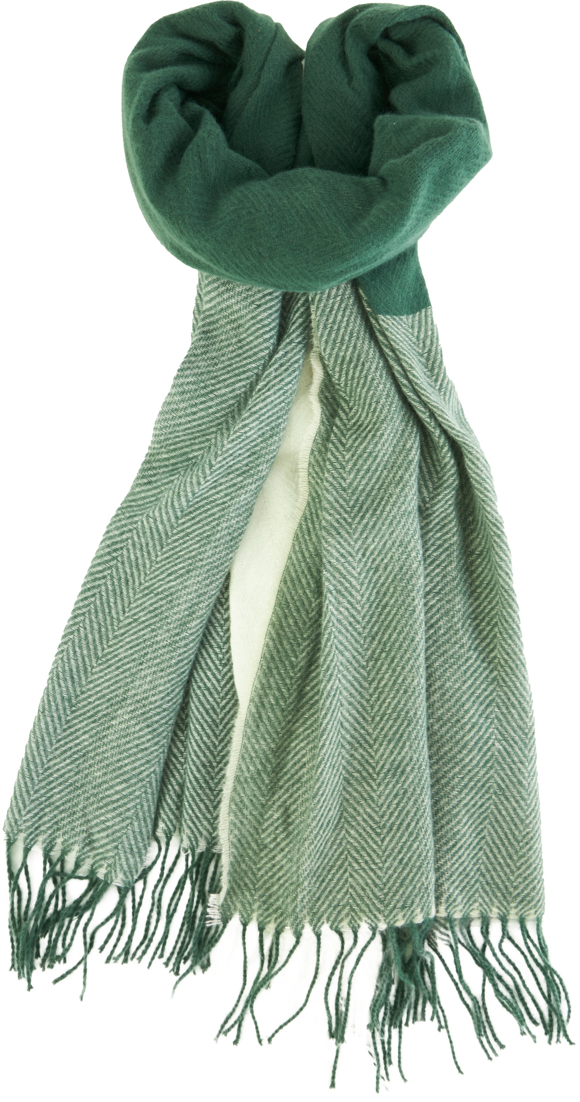 Blanket Scarf in Green/off White | Postie