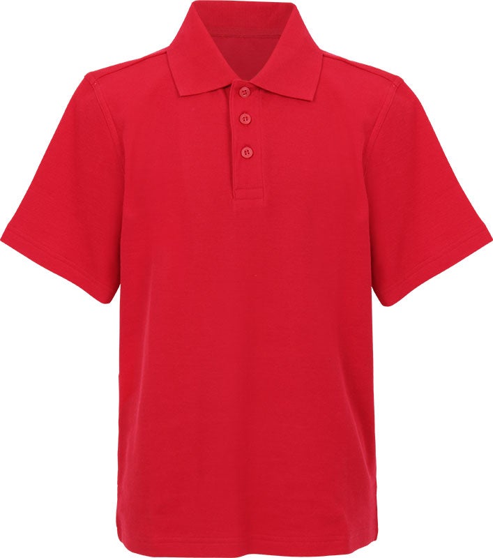 red polo uniform shirts