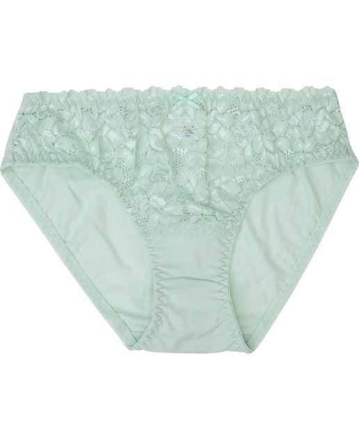 Women's Favourites Lace Bikini in Aqua Foam | Postie