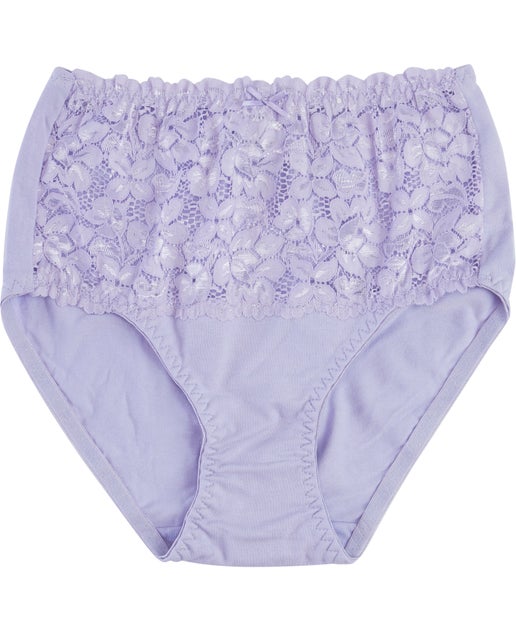 Favourites Lace Full Brief in Lavender | Postie