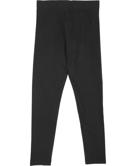 Kids' Full Length Plain Leggings in Black | Postie