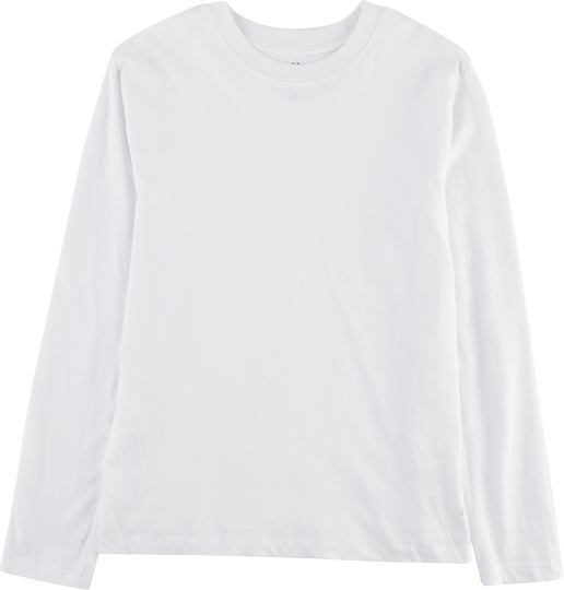 long sleeve tee white