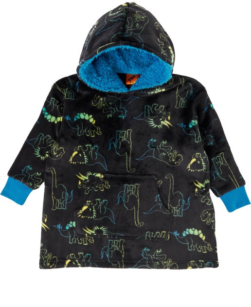 Kids' Snuggy in Black Dino | Postie