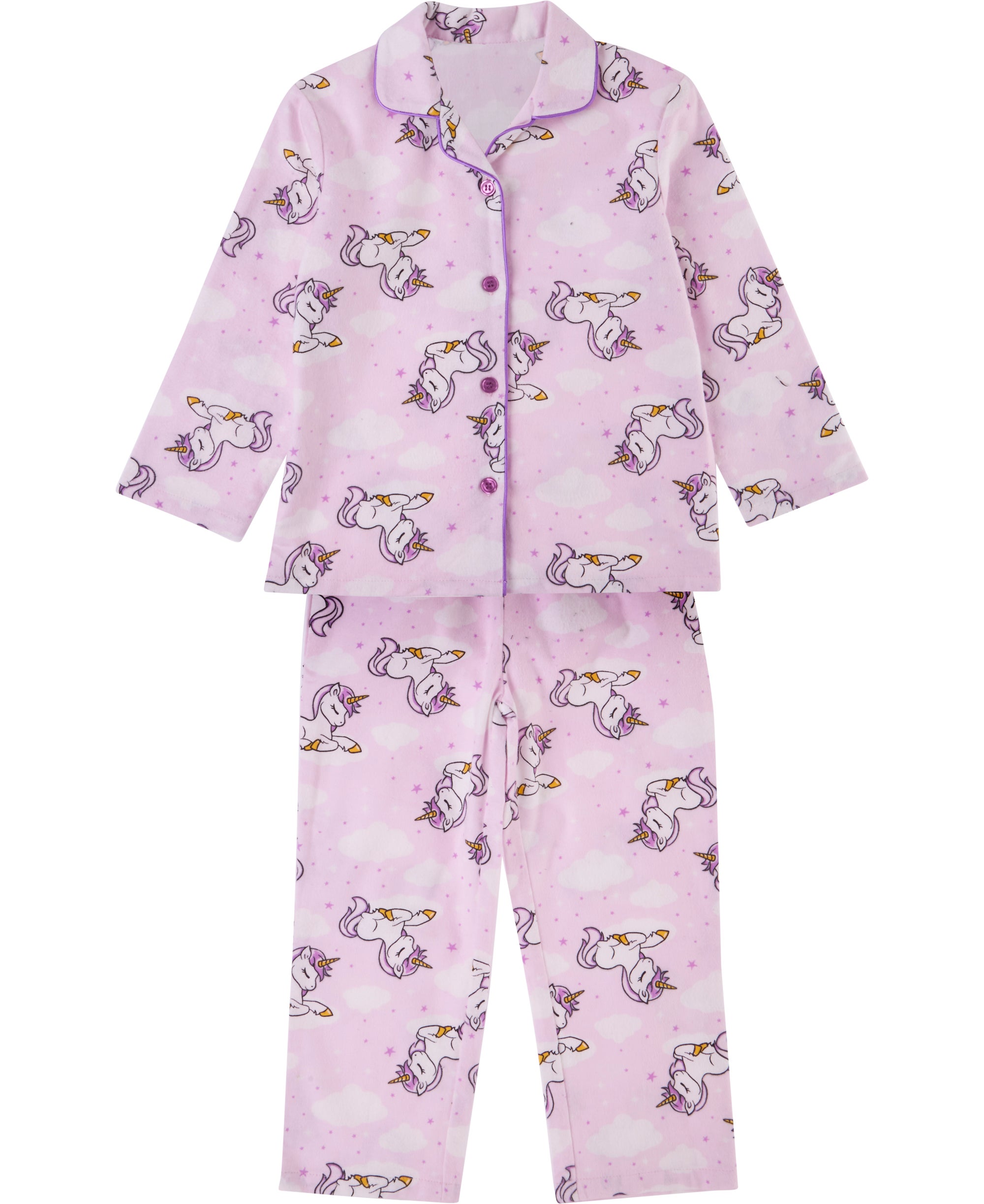 100% Cotton Flannel Pyjamas 15175 - Love Paris – Purple Cactus