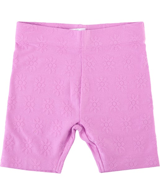 Toddler + Girls Floral Biker Shorts | Pink