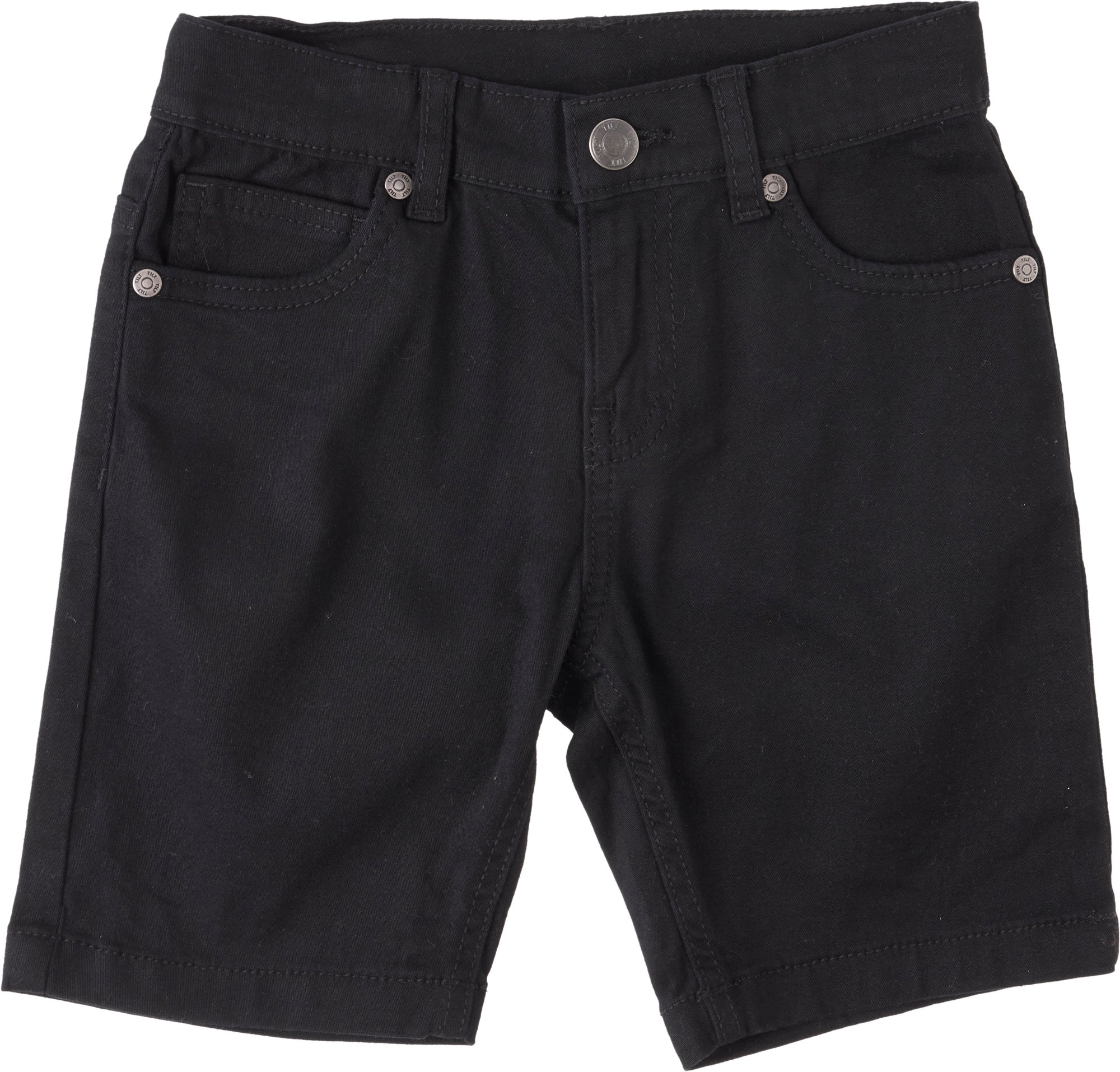 Black best sale twill shorts