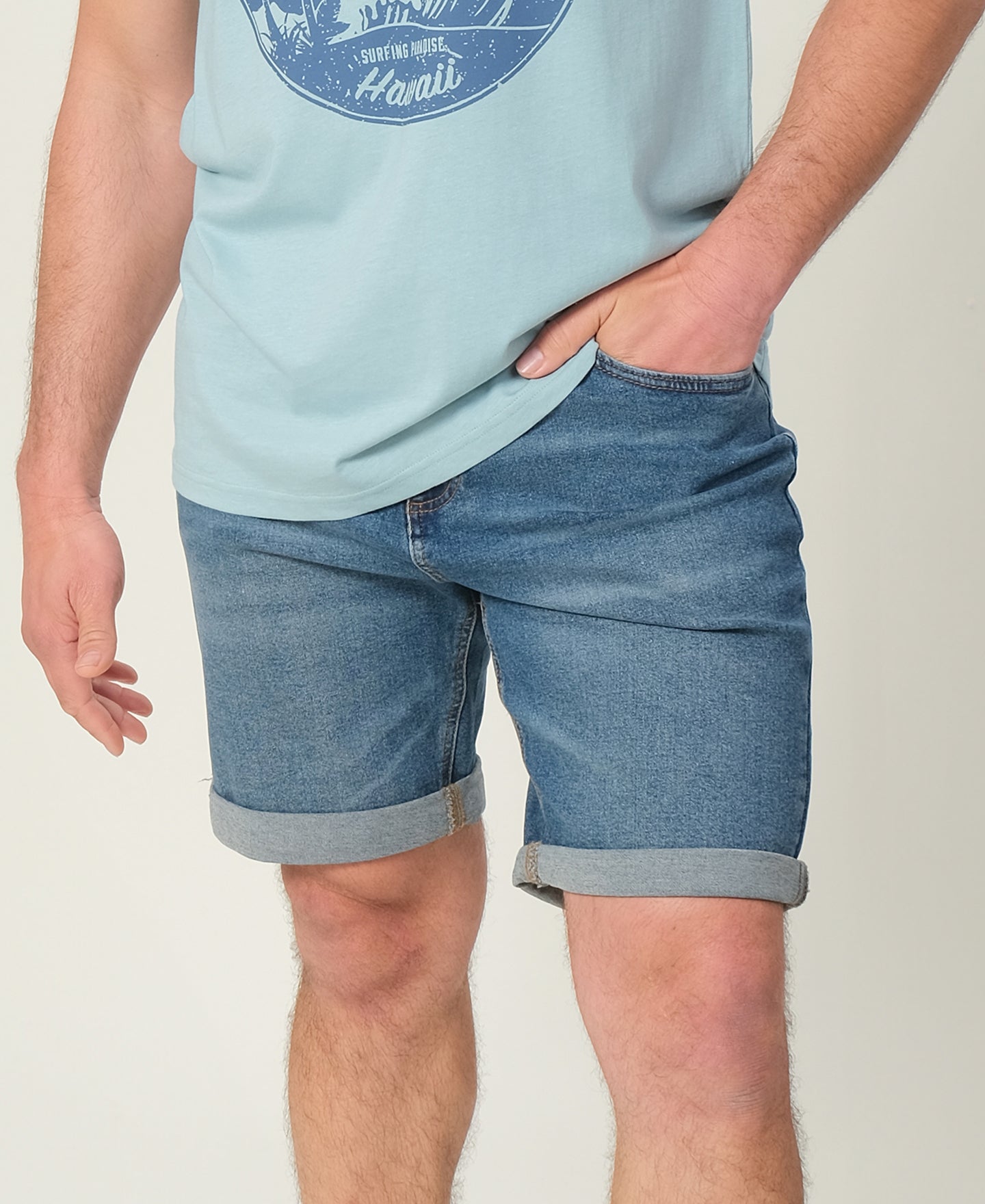 Mens bermuda hot sale jean shorts