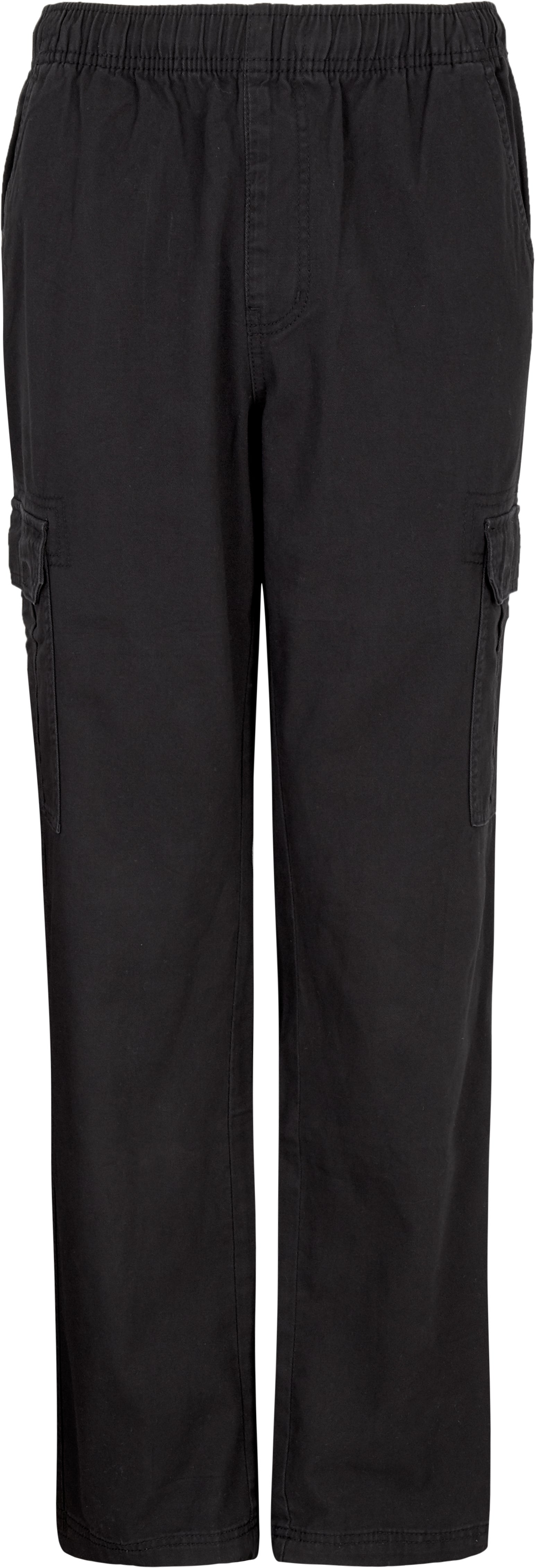 fcityin  Men Black Flap Pocket Zip Detail Drawstring Waist Cargo Pants 