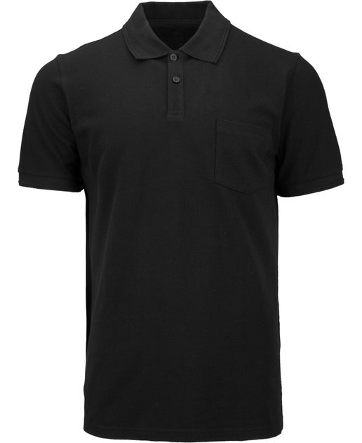 Men's Fav Short Sleeve Polo in Black | Postie