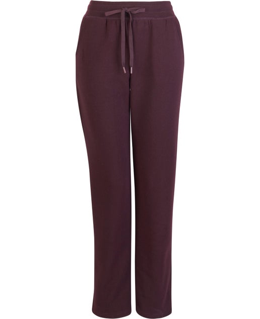 Women's Straight Leg Trackpants in Wine | Postie