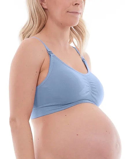 Fvwitlyh Wonderbra Women'S Pregnant Women'S Feeding Bra Front Open Cup  Gathered Breathable Comfortable Skin Friendly Soft Underwear Bra Blue,38 