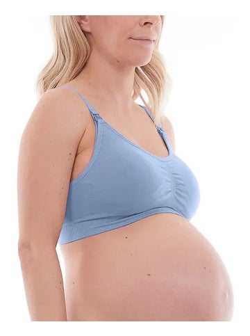 Women's Clio Seamfree Maternity Bra in Powder Blue