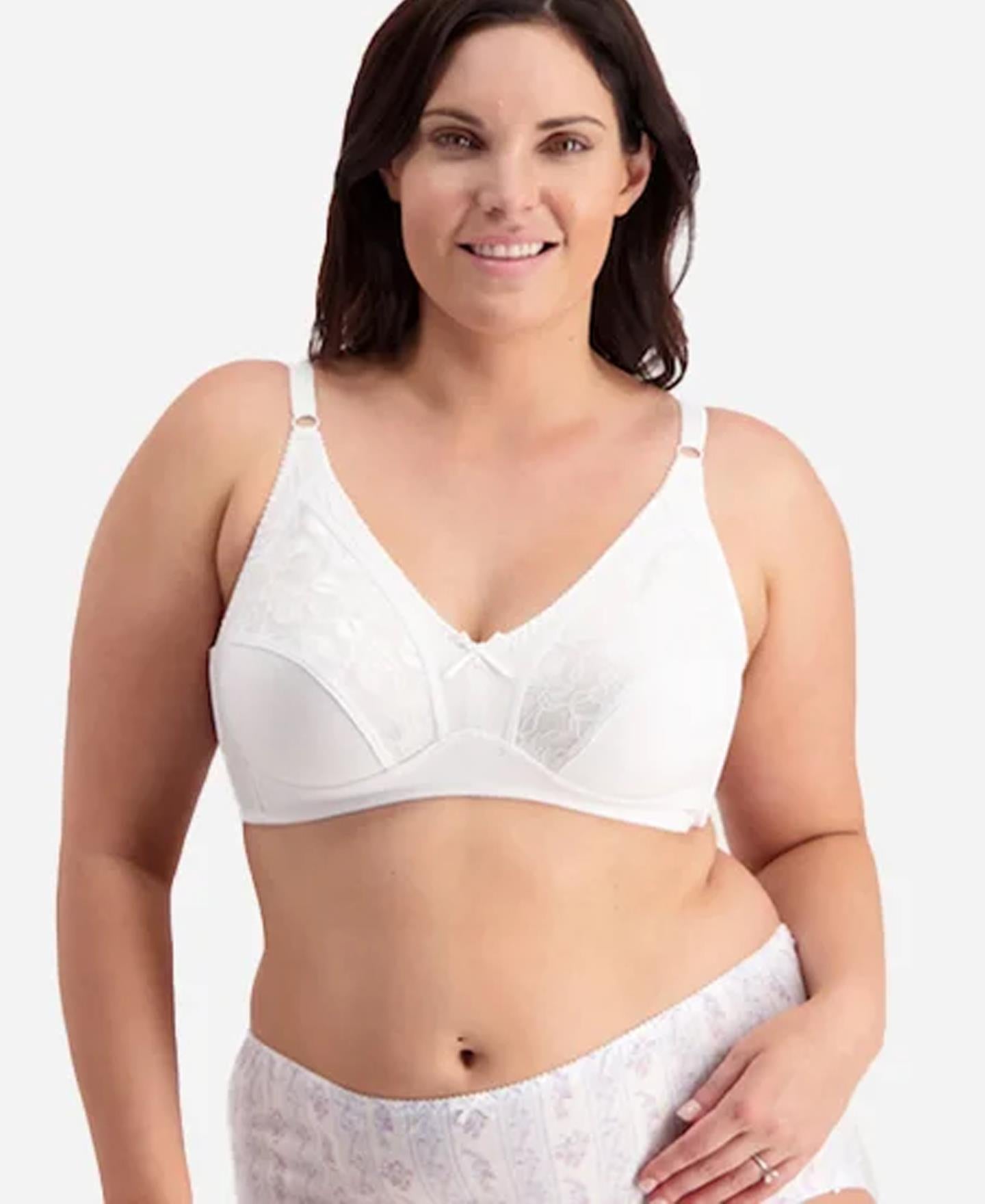 Linerie c&a white maternity cotton padded wireless Bra size it4d
