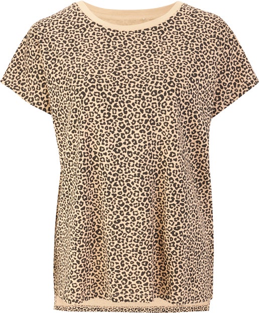 Women's Dropped Shoulder Tee in Animal | Postie