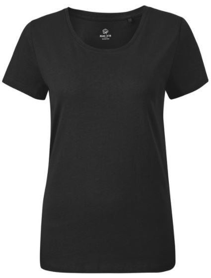 Women's Favourites Scoop Neck Cotton T-shirt in Black | Postie