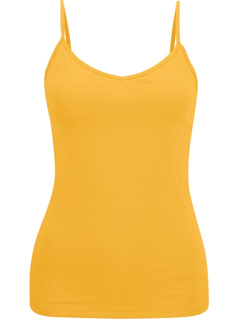 Women's Favourites Two Way Cami in Sunset Gold