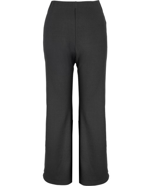 Women's Flare Ribbed Pant in Charcoal | Postie