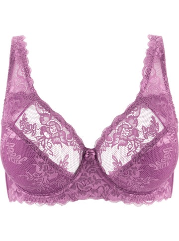 VS incredible lace detail demi bra NEW 36c lightly lined mauvelous