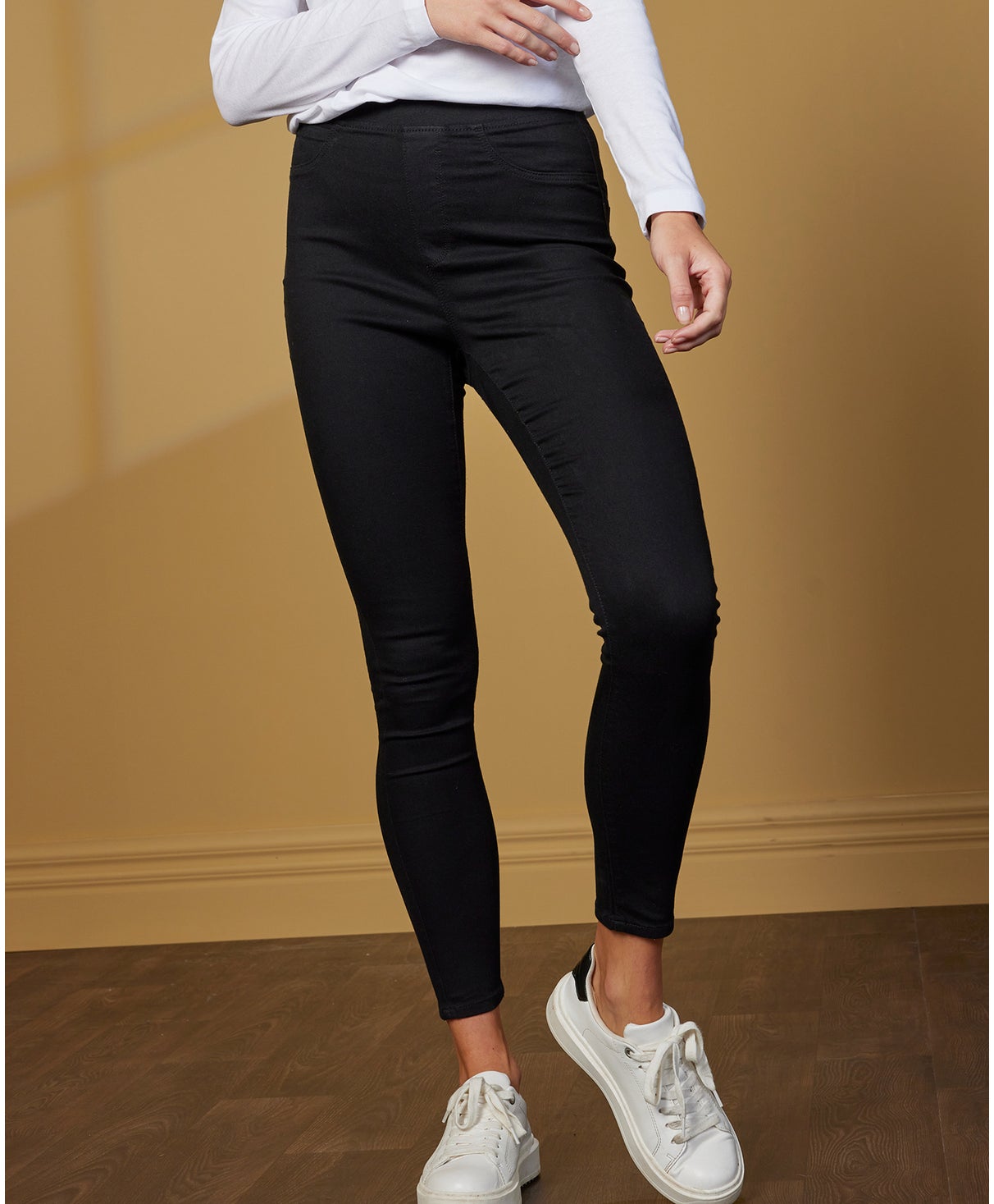 Womens High Rise Jeggings Cotton Rich Extra Stretch Skinny Jeans