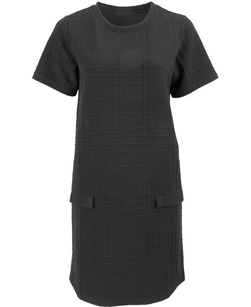 Women's Jacquard Tunic Dress in Black | Postie