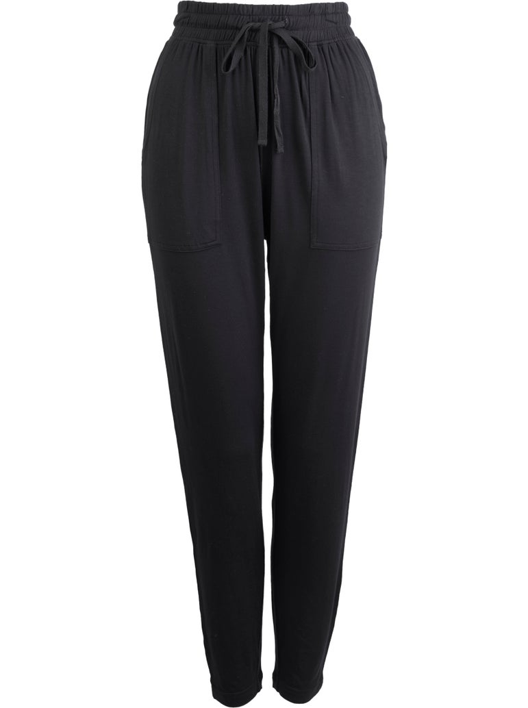 Women's Knit Dropped Crotch Jogger in Black