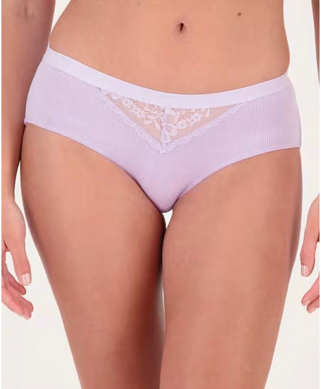 Cotton Briefs with Lace Waist Band, Scala NZ