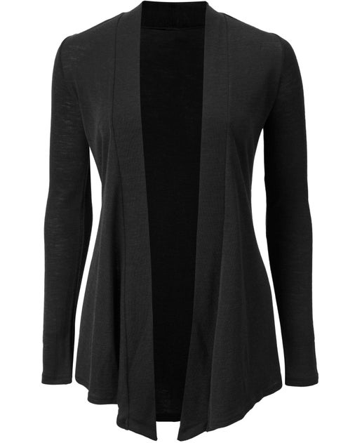 Women's Merino Swing Cardi in Black | Postie