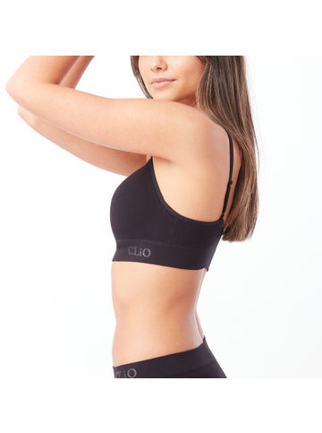 Black Willow Waffle Seamfree Wirefree Bra