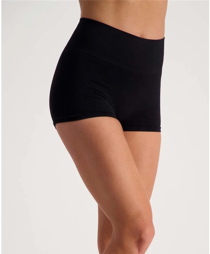 Women's Shaping Seamfree Long Leg Short in Black
