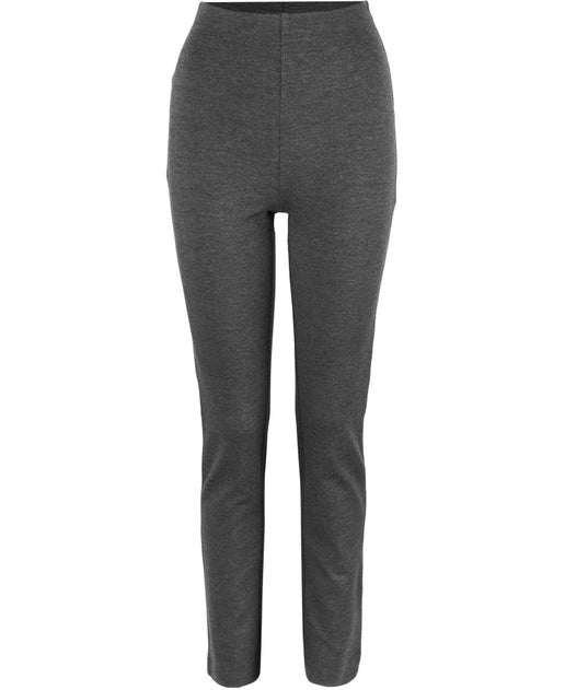 Women's Straight Leg Ponte Pant in Charcoal | Postie