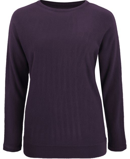 Women's Supersoft Batwing Jumper in Plum | Postie