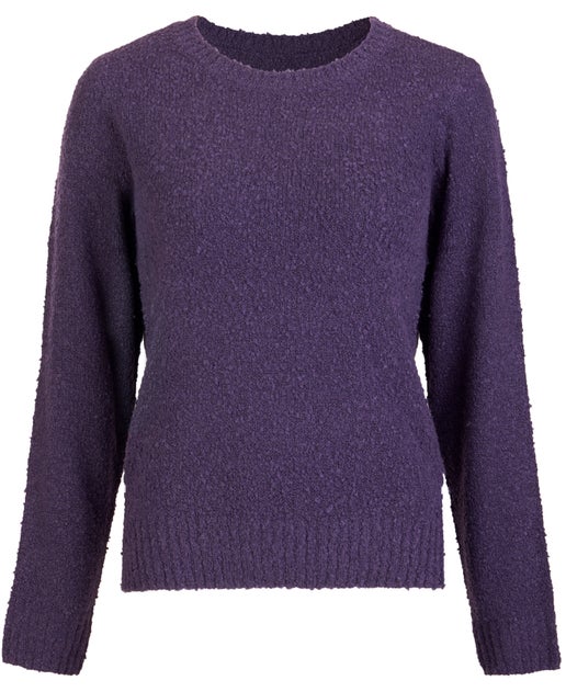 Women's Textured Soft Jumper in Grape | Postie