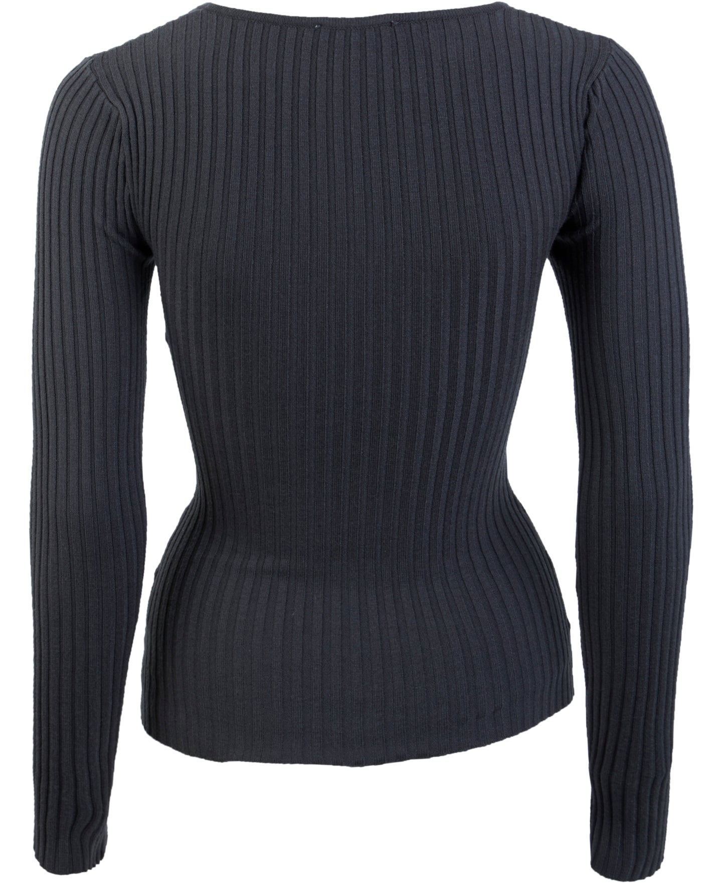 Black twist front top jumper