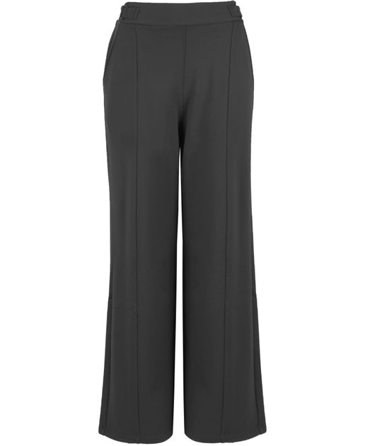 Women's Wide Leg Ponte Pants in Black | Postie